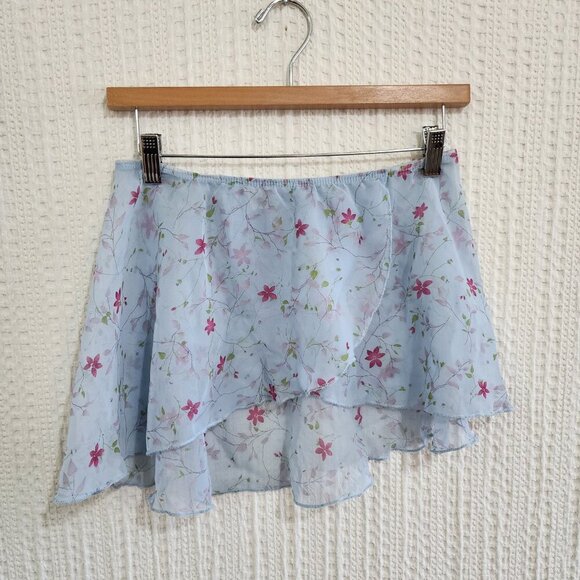Vintage Body Movements Sheer Floral Micro Mini Y2K Style Skirt Size Small - Picture 3 of 10
